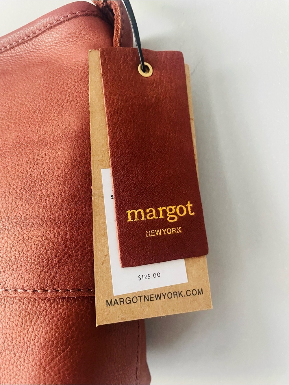 Margot New York Leather Derby Crossbody NWT - Picture 2 of 6